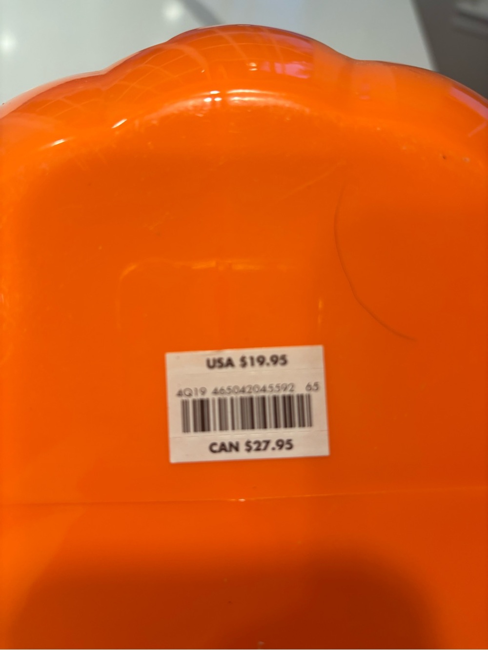 Disney Orange Glow In The Dark Mickey Pumpkin Candy Bucket - Picture 7 of 7